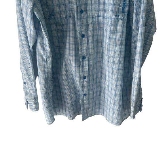 Red Head Brand Co. 2XL Tall Blue Fishing Outdoor Vented Button Up Shirt - Picture 3 of 11